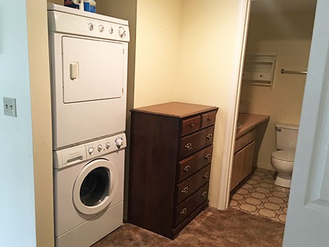 Includes washer / dryer